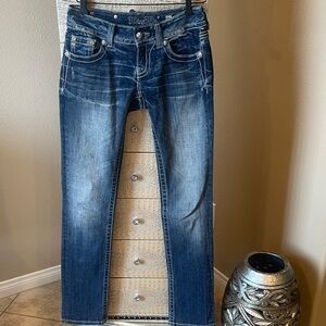 Miss Me Dark Blue Women's Straight Leg Jeans
